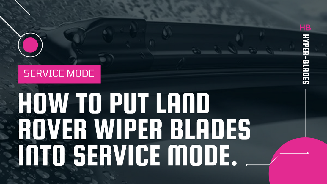 How to put Land Rover wiper blades into service mode.