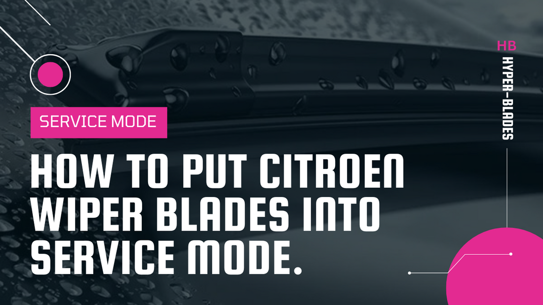 How to put Citroen wiper blades into service mode.