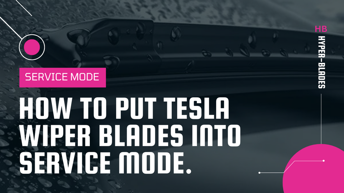 How to put Tesla wiper blades into service mode.